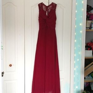 Roiii fashion dress, size S, deep burgundy